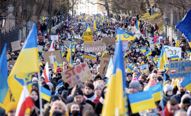 Protest against Russia war in Ukraine_Poland_Photo Damian Lugowski_Shutterstock